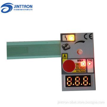 Controller panel membrane switch with LED embedded and display LCD window